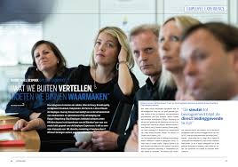 WAT WE BUITEN VERTELLEN, MOETEN WE BINNEN WAARMAKEN”