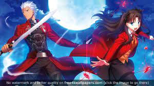 Rin Tohsaka Archer Fate Stay Night Hd Wallpaper Fate Stay Night Fate Stay Night Rin One Punch Anime