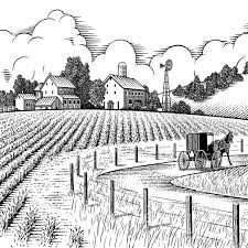 Amish Farm Keithwitmer Com Landscape Drawings Drawing Scenery Landscape Paintings