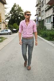 Menstyle1 Men S Style Blog Pink Shirt Men Pants Outfit Men Grey Pants Outfit