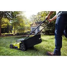 This video description may contain af. Ryobi 40v Brushless 20 In Cordless Battery Walk Behind Push Lawn Mower With 6 0 Ah Battery And Charger Ry401110 Y The Home Depot