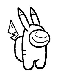Desenhos De Among Us Pikachu Para Colorir E Imprimir Colorironline Com A nova moda sao os famosos desenhos para colorir. among us pikachu para colorir