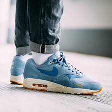 Insidesneakers Nike Air Max 1 Premium Work Blue 875844 404 Nike Air Max Sneakers Men Fashion Mens Trainers Fashion