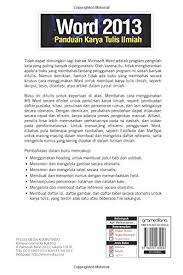 Membuat website tidak pernah semudah ini! Word 2013 Panduan Karya Tulis Ilmiah Indonesian Edition Prasetyo Kristian Agung 9786020260006 Amazon Com Books