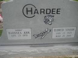 Barbara Ann “Bobbie” Anderson Hardee (1931-2019)