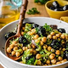 Provencal Chickpea Salad With Olives Anchovies And Celery Pardon Your French