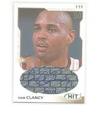 2002 SAGE HIT AUTOGRAPHS GOLD #H36 SAM CLANCY 43/250
