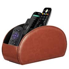 Use it as a coffee table remote holder or for desk organization. Fintie Tv Remote Control Holder Desktop Organizer Pu Leather Storage Caddy With 5 Compartments Walmart Com Walmart Com