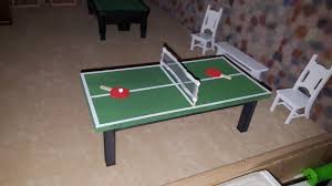 Tutorial Miniature Ping Pong Table Mini Doll House Ping Pong Ping Pong Table