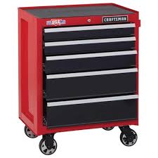 Proudly made in the usa with global materials in sedalia, missouri. Craftsman 2000 Series 26 5 In W X 34 In H 5 Drawer Steel Rolling Tool Cabinet Red In The Bottom Tool Cabinets Department At Lowes Com
