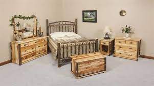 Check spelling or type a new query. Rustic Cabin Hickory Wood Wagon Wheel Bedroom Furniture Set From