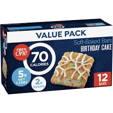 Maybe you would like to learn more about one of these? Fiber One Brownies Birthday Cake 70 Calorie Bar 5 Net Carbs Snacks 12 Ct Walmart Com Walmart Com