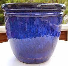 Extra large blue resin planters. How To Maintain Outdoor Glazed Ceramic Planters Large Garden Pots Planter Pots Outdoor Diy Outdoor Planters Pots