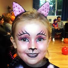 Girl S Cat Makeup Without Face Paint Kitty Face Paint Cat Makeup For Kids Cat Face Makeup