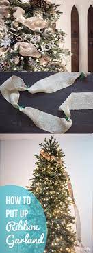 How To Put Ribbon Garland On A Christmas Tree Hunker Ribbon On Christmas Tree Christmas Tree Decorations Christmas Diy