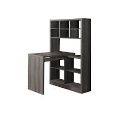 The desk looks great but has a major design flaw with the swivel. Monarch Specialties Corner Computer Desk With Built In Shelves Dark Taupe Office Depot