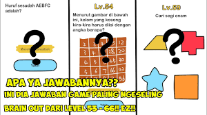 Si gajah kesepian nih, bantuin yuk jawaban : Kunci Jawaban Brain Out Level 63 Huruf Sesudah Aebfc Adalah Masnurul