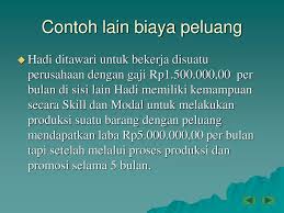 Masalah Pokok Ekonomi Dan Biaya Peluang Ppt Download