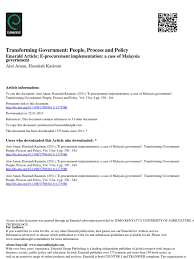 Malaysia is a parliamentary democracy with a federal constitutional monarchy. E Procurement Implementation A Case Of Malaysia Government Pdf Outsourcing E Government