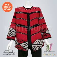 Banyaknya peminat atasan baju muslim wanita membuat model baju tersebut makin banyak beredar di pasar. Blazer Kerja Wanita Tenun Troso Handmade Etnik Unik Blaz001 Shopee Indonesia