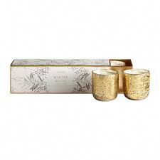 Buy Illume Mini Luxe Sanded Mercury Scented Candle Set Of 3 90g Winter White Amara Scented Candle Sets Scented Candles Candle Set
