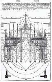 Facade And Section Of Milan Cathedral Cesar Cesariano Cathedral Architecture Architecture Symbols Sacred Architecture