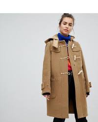 Asos womens size 12 or us 8 navy wool blend toggle fastened duffle jacket / coat. Women S Camel Duffle Coats From Asos Lookastic