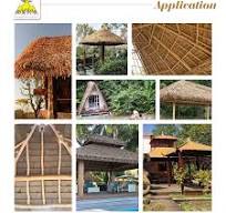Synthetic Banana Leaf Gazebo Roof Artificial Thatch for Park Synthetic Palm  Leaf Thatched Roof