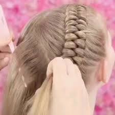 We found it on youtube and asked ingrid's mother… bundled braids | braided hairstyles. Cutest Braid Hair Style For A Little Girl Hair Styles Braided Hairstyles Girl Hairstyles