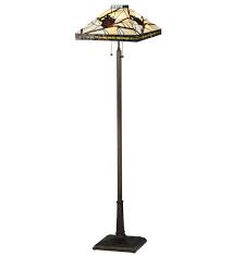 Perfect for an industrial touch in any room, this lamp features a pulley system that can raise or lower the cone shade so you can adjust the ambiance to suit your needs. Meyda Pinecone Mission Floor Lamp Lodgecraft