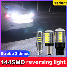 144 Led Strobe 3 Time Led Reversing Light Backup Lamp Bulb 1156 T20 T15 Led P21w W16w W21w 7440 White 6000k Bau15s Led Lighting Cars Led Lighting For Car From Gzqd1688 2 7 Dhgate Com