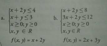 Maybe you would like to learn more about one of these? Tentukan Nilai Maksimum Dan Nilai Minimum Fungsi Objektif F X Y Untuk Setiap Model Matematika Brainly Co Id