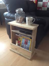 My Small Side Table Made Of Palletwood Diy Palletwood Furniture Craft Table Diy Diy End Tables Woodworking Projects Diy
