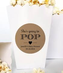 Ready to Pop Stickers for Baby Shower, Popcorn Favors, Personalized Favor  Labels