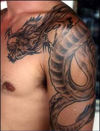 Dragon tattoo black and grey. 28 Dragon Wrap Around Tattoos Design And Ideas