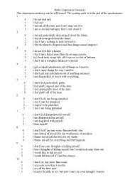 The scoring scale is at the end of the questionnaire. Beck Depression Inventory Pdf Docsity
