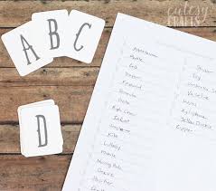 There are many fun baby shower games that can be adapted to your dream baby shower. Free Printable Baby Shower Game Alphabet Cards Cutesy Crafts