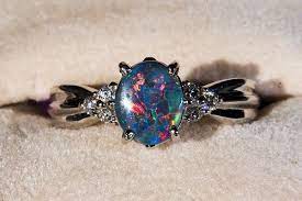 Okay Thisss Is Beautiful Too Engagement Rings Opal Black Opal Engagement Ring Beautiful Engagement Rings