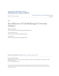 Here are useful guidelines and sample to help you out in your do you have interests in studying cyberbullying or has your tutor asked you to write a paper on this topic? Http Aisel Aisnet Org Cgi Viewcontent Cgi Article 1001 Context Pacis2010