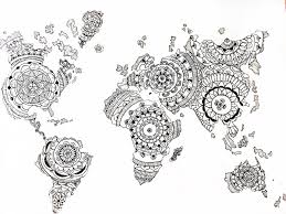 Http Data Whicdn Com Images 183949069 Original Jpg World Map Tattoos Mandala Drawing Doodle Art