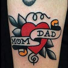 Mom And Dad Mom Heart Tattoo Mom Tattoos Dad Tattoos