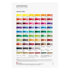 Lascaux Artist Acrylic Printed Color Chart Jacksons Art