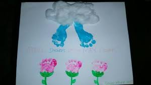Spring Art Projects For Kids April Showers May Flowers Preschool Daycare Or Home Craft Very Spring Art Projects Toddler Art Projects Baby Art Projects