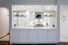 Check spelling or type a new query. A Kitchen With White Shaker Cabinets And Gold Brass Hardware Contemporary Kitchen Vancouver By Dimora Interiors Houzz Uk