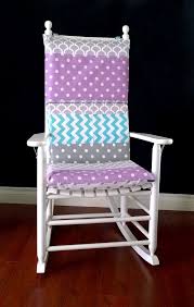 rocking chair cushion cover for baby nursery grey purple blue white polka dot chevron by rockinc patio chair cushions chair cushion covers rocking chair pads