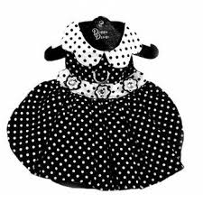 Black And White Dots Frock Polka Dot Dog Dress Black And White Designer Dog Clothes Dog Dresses Puppy Clothes