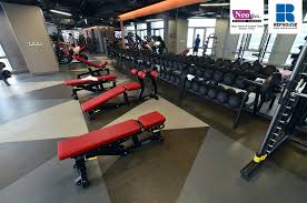 Neoflex With Graphics Rubber Fitness Flooring Triangle Motif Virgin Active Empire Sathorn Bangkok Rubber Exercise Flooring Gym Flooring Rubber Gym Flooring