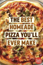 Homemade Pizza Recipe Homemade Pizza Pizza Recipes Homemade Best Homemade Pizza
