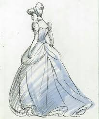 Cinderella In Her Ball Gown Illustration Disney S Cinderella Disney Princess Drawings Disney Artwork Disney Sketches