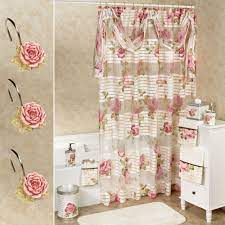 Ships free orders over $39. Spring Rose Sheer Floral Shower Curtain